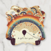 ホットエアバルーン付き消音レインボーデザイン フェイバータグ (正面)