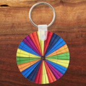 ホットエアバルーン内のキーチェーン キーホルダー (正面)