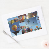 ホットエアバルーン写真コラージュシール 長方形シール (封筒)