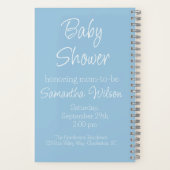 ホットエアバルーン動物男の赤ちゃんベビーシャワーゲスト ノートブック (裏面)