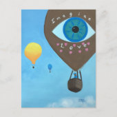 ホットエアバルーン想像三つがポストカード好き ポストカード (正面)