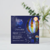 ホットエアバルーン星空夕べブライダルシャワー 招待状 (スタンド正面)