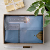 ホットエアバルーン海ライトハウスデコパージュ 薄葉紙 (ギフト)