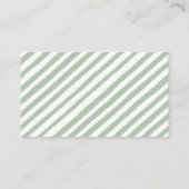 ホットエアバルーン緑の赤ちゃんシャワーおむつラッフルエン エンクロージャーカード (裏面)