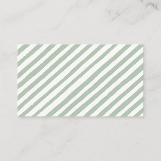 ホットエアバルーン緑の赤ちゃんシャワーおむつラッフルエン エンクロージャーカード (裏面)