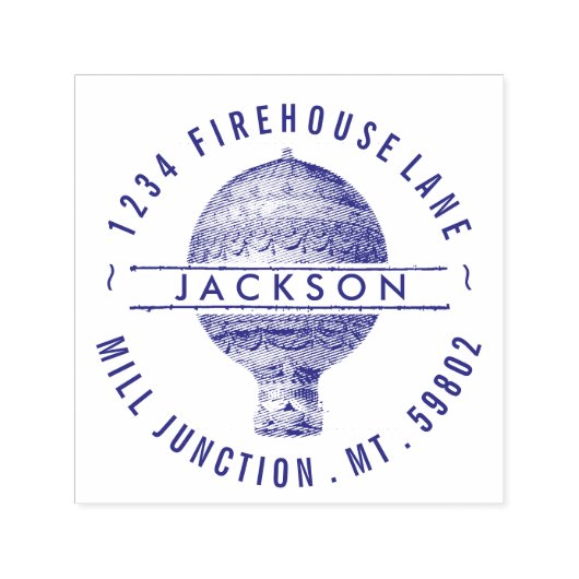 ホットエアバルーン自己インク差出人住所スタンプ セルフインキングスタンプ (デザイン)