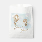 ホットエアバルーン茶色い雲ベビーシャワー フェイバーバッグ (正面)