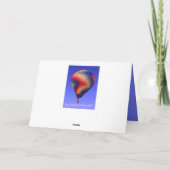 ホットエアバルーン誕生日カーカスタマイズド** カード (裏面)