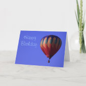 ホットエアバルーン誕生日カーカスタマイズド** カード (正面)