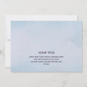 ホットエアバルーン誕生日招待状 招待状 (裏面)