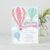 ホットエアバルーン誕生日招待状 招待状 (スタンド正面)