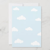 ホットエアバルーン誕生日招待状 招待状 (裏面)