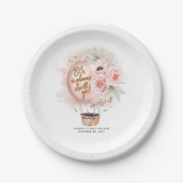 ホットエアバルーン赤ちゃんシャワーまたは誕生日パーティー ペーパープレート