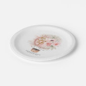 ホットエアバルーン赤ちゃんシャワーまたは誕生日パーティー ペーパープレート (アングル)