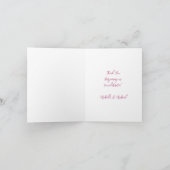 ホットエアバルーン赤ちゃんシャワーピンクありがとう サンキューカード (内部)