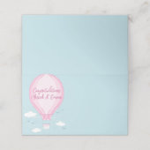 ホットエアバルーン赤ちゃんシャワーピンク プレイスカード (外部開封)