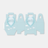 ホットエアバルーン赤ちゃんシャワーブルー フェイバーボックス (折り畳みなし)