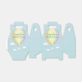 ホットエアバルーン赤ちゃんシャワーレインボー フェイバーボックス (折り畳みなし)