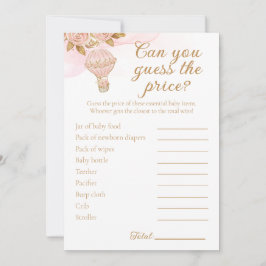 ホットエアバルーン赤ちゃんシャワー推定価格活動 招待状