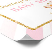 ホットエアバルーン赤ちゃんシャワー歓迎ポスターサイン ポスター (角)