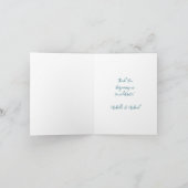 ホットエアバルーン赤ちゃんシャワー虹ありがとう サンキューカード (内部)