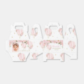 ホットエアバルーン赤面ピンクフローラ写真ありがとう フェイバーボックス (折り畳みなし)