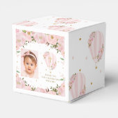 ホットエアバルーン赤面ピンクフローラ写真ありがとう フェイバーボックス (裏面サイド)