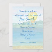 ホットエアバルーン退職パーティの招待状 招待状 (裏面)