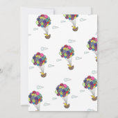 ホットエアバルーン送別パーティの招待状 招待状 (裏面)