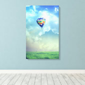 ホットエアバルーン13引き伸ばしキャンバス印刷 キャンバスプリント (インサイチュ (ウッドフロア))