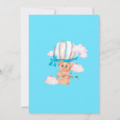 ホットエアバルーン1st誕生日招待状 招待状 (裏面)