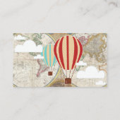 ホットエアバルーン&クラウドワールドマップおむつラッフル エンクロージャーカード (裏面)