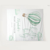 ホットエアバルーン ベビーシャワー フォトブース 背景 タペストリー (正面(横))