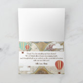 ホットエアバルーン&ワールドマップアドベンチャーありがとう サンキューカード (内部)