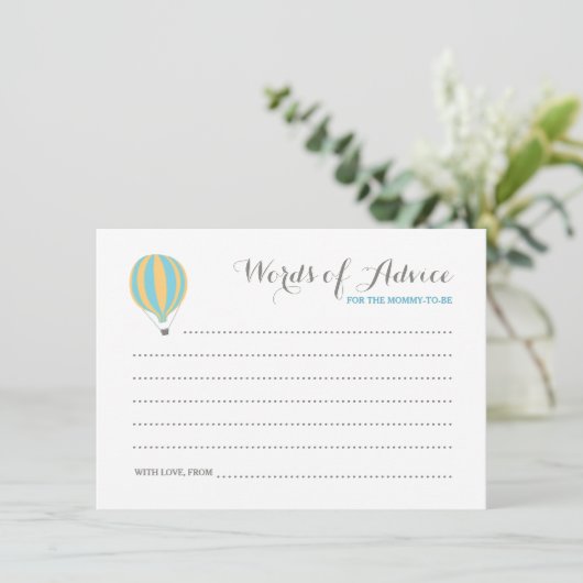 ホットエアブルーバルーンボーイワードアドバイスカード アドバイスカード (スタンド正面)