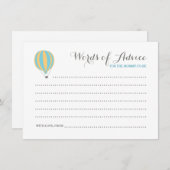 ホットエアブルーバルーンボーイワードアドバイスカード アドバイスカード (正面/裏面)