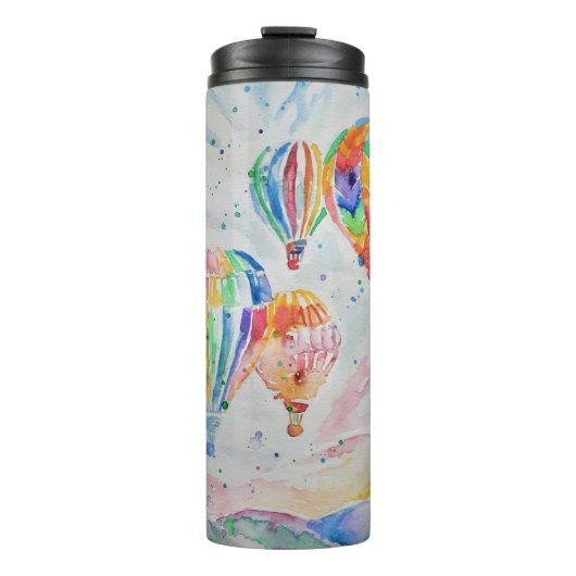 ホットエカラフルアバルーン水カラーアートデザイン タンブラー (正面)