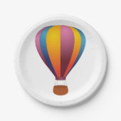 ホットエカラフルアバルーン紙プレート ペーパープレート (正面)