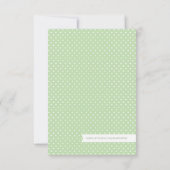 ホットエスタイリッシュアブルーバルーンRSVPカード 出欠カード (裏面)