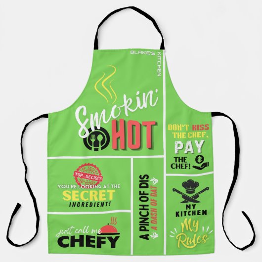 ホットエプロンユニセックスを吸う エプロン (正面)