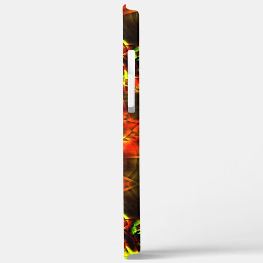 ホットエンバー色の星万華鏡のように千変万化するパターンオンライムグリーンt Case-Mate iPhoneケース (裏面 / 左)