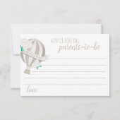 ホットエ男女兼用アバルーンベビーアドバイスカード サンキューカード (正面)