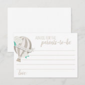 ホットエ男女兼用アバルーンベビーアドバイスカード サンキューカード (正面/裏面)