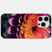 ホットオレンジとピンクダリアの花 Case-Mate iPhoneケース (裏面 (横))