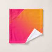 ホットオレンジピンク バスタオルセット (ウォッシュタオル)