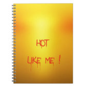 ホットオレンジ。 ノートブック (正面)