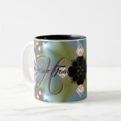 ホットカスタムチョコレートカップ ツートーンマグカップ (正面左)