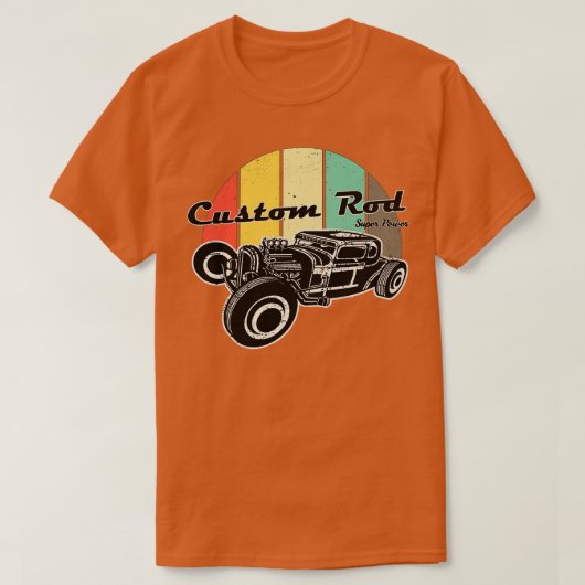 ホットカスタムロッドクラシック Tシャツ (デザイン正面)