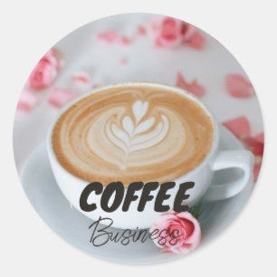ホットカップコーヒーショップカフェ事業 ラウンドシール