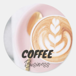 ホットカップコーヒーショップカフェ事業 ラウンドシール